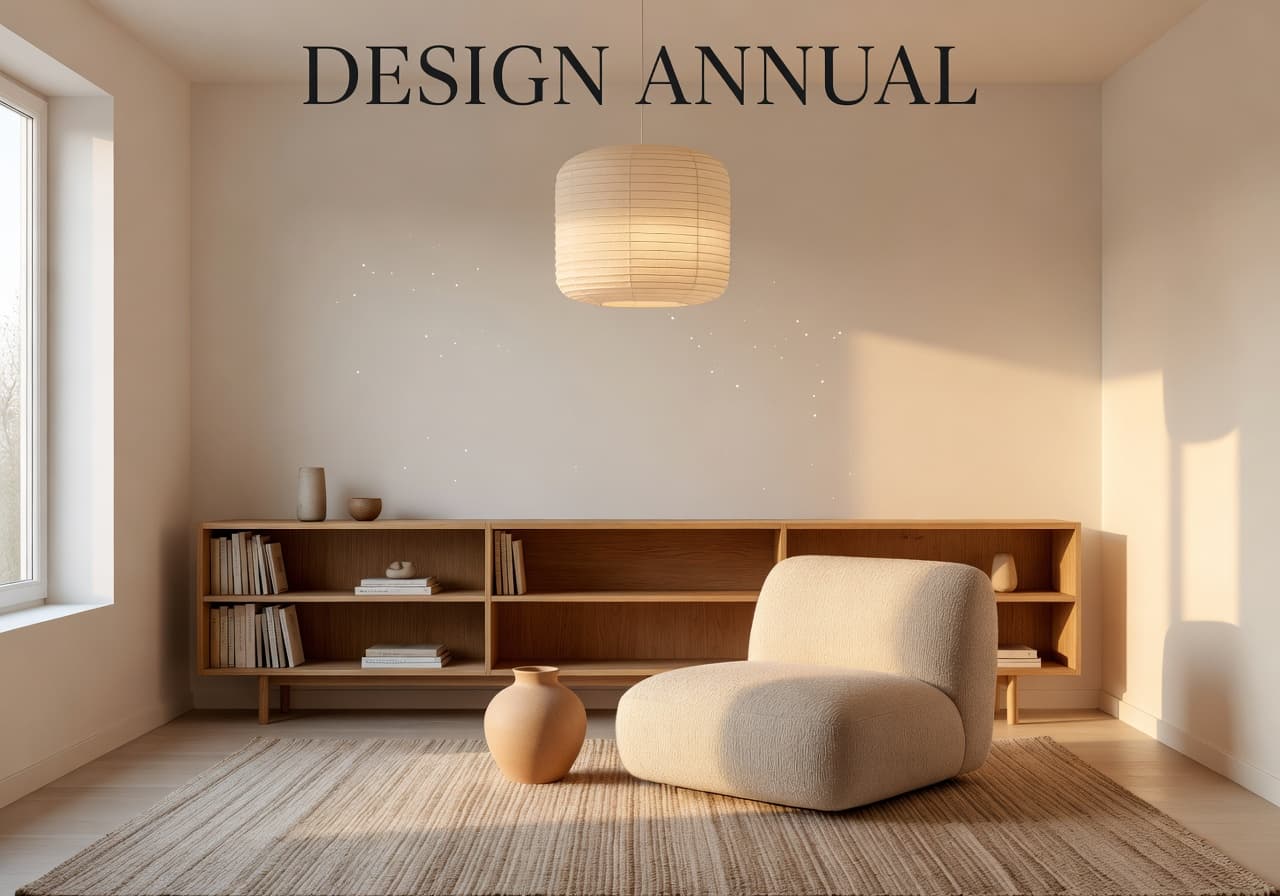 AI living room design in calm japandi style by the DecorAI AI interior designer